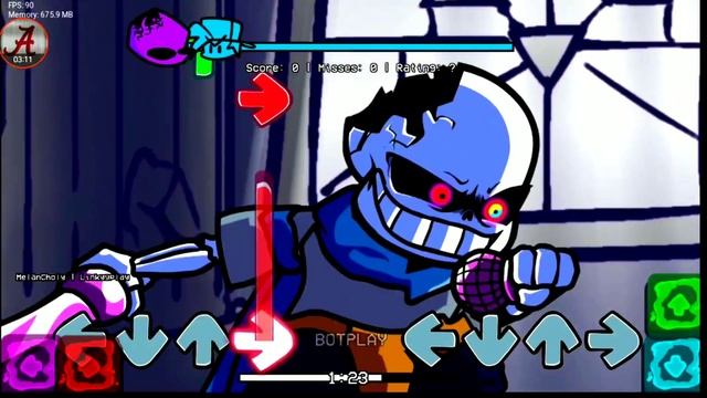 FNF DUSTTRUST MANIATIC FUNK DEMO! VS sans Android (Hard) смотреть онлайн