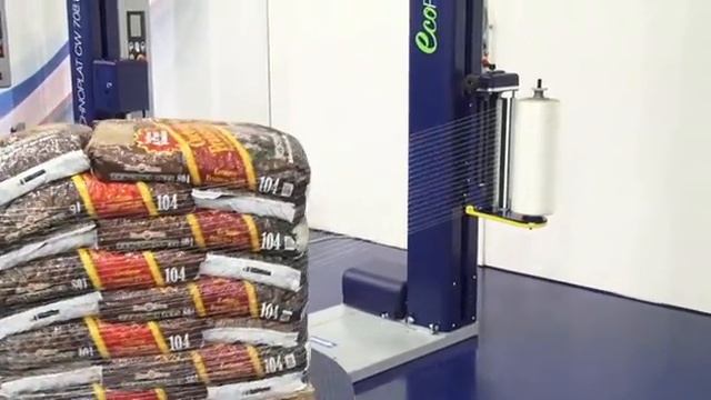 Robopac palešu aptīšanas iekārta ar tīklu Ecoplat FRD смотреть онлайн