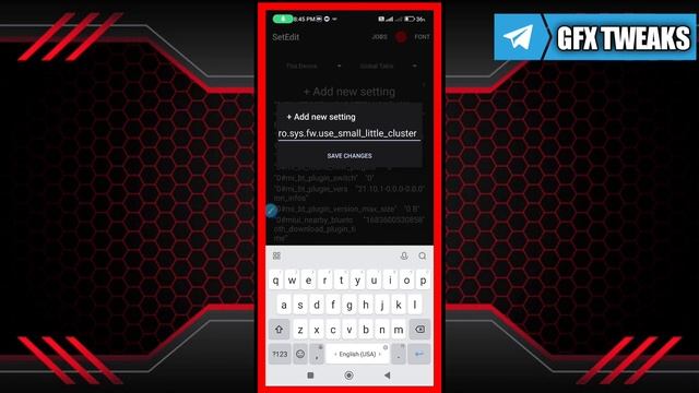 SetEdit Secret Commands Code For Gaming | Enable High Performance ( Without Root )