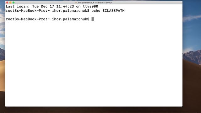 How to Check CLASSPATH environment variable with Terminal on MacOS смотреть онлайн