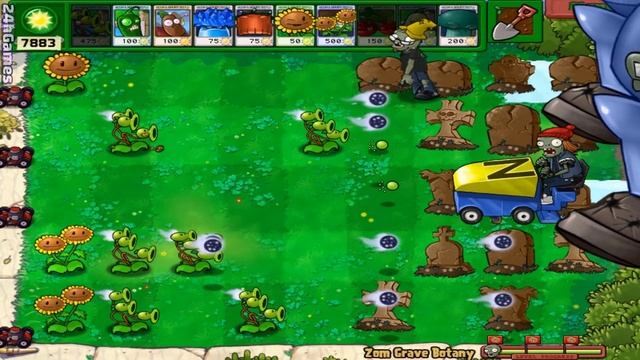 Plants vs Zombies Mod - Threepeater Plants VS 1 Dr. Zomboss смотреть онлайн