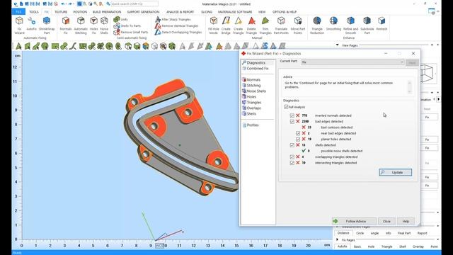 Tutorial: Automatic File Repair In Materialise Magics