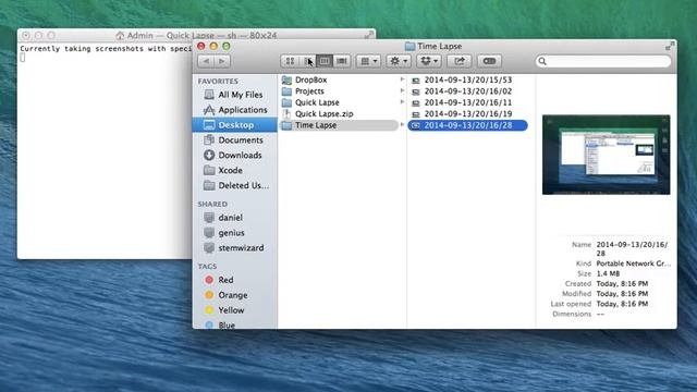 Quick Lapse: A free screen capture tool for Mac OSX смотреть онлайн