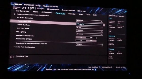 ASUS PC Tips - ENABLE HD AUDIO FROM BIOS