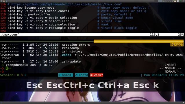 Copy Mode - Linux TMUX смотреть онлайн