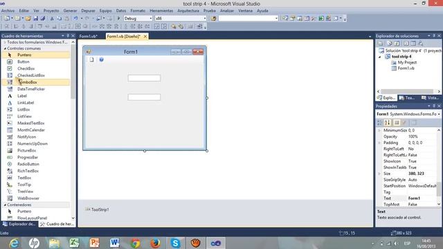 Como usa el toolstrip en visual 2010 смотреть онлайн