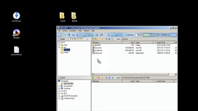 HowTo Prepare win7 ISO to run .cmd смотреть онлайн