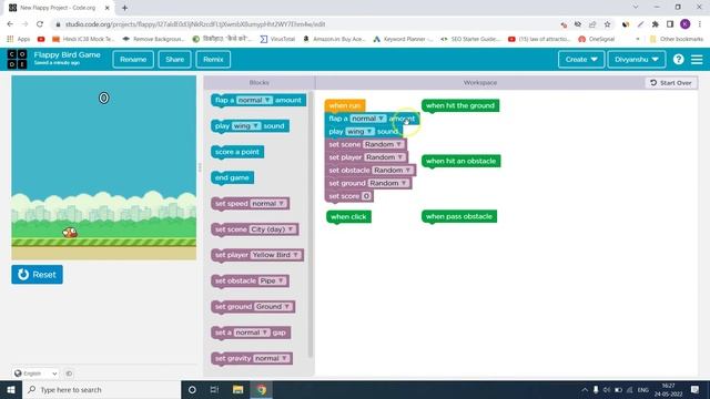 How to make your own Flappy Bird Game in code.org смотреть онлайн
