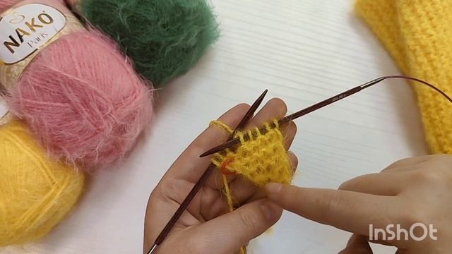 Самый простой бактус спицами