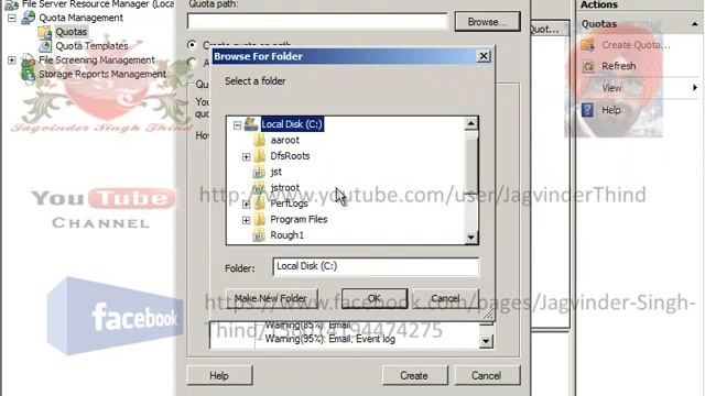 ✅ How to manage Quota using Template in File Server Resource Manager( FSRM) in Server 2008 in Hindi смотреть онлайн