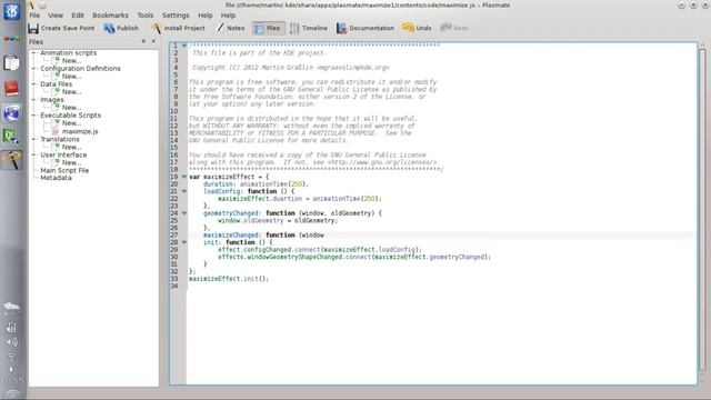 Screen cast implementing a KWin Effect with Plasmate смотреть онлайн