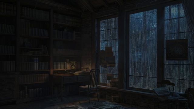 Relaxing Rainfall Outside Forest Window - Ambient Sleep Sounds - Natural Sounds смотреть онлайн