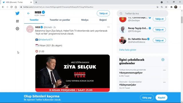 Ziya Selçuk 21.00 da Canlı Yayına Katılacak! (8 Nisan 2021) Okullar Kapanacak Mı? Sınavlar İptal mi смотреть онлайн