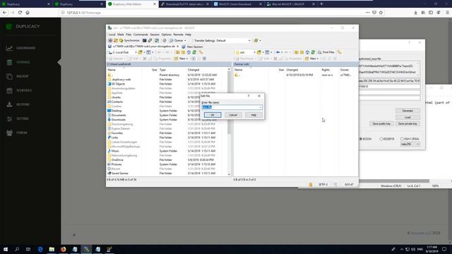 Tutorial: connect your storage with SFTP to duplicacy by using certificates in Windows смотреть онлайн