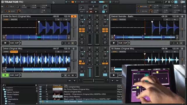 Touch OSC Traktor Pro Custom Control SevOSC