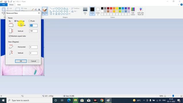 How to resize photo and signature in paint | Laptop Me Photo Ka Size Kaise Kam Kare | resize photo смотреть онлайн
