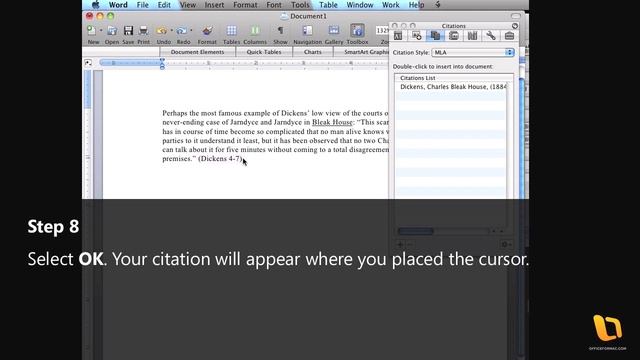 How to create citations in Microsoft Office 2008 for Mac смотреть онлайн
