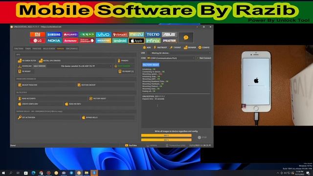PWNDFU Unlocktool Ramdisk Backup Passcode & Restore backup Iphone 6S 6SP 7G 7P with File Gaster смотреть онлайн