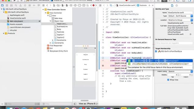 IOS 12, Swift 4, Beginners, Tutorial : Text Dynamic Types Tutorial ( preferredFont ) смотреть онлайн