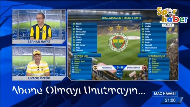 Fenerbahçe 2-0 Spartak Trnava CANLI Anlatım | fb tv смотреть онлайн