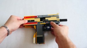 LEGO Full-Auto MAC-11 [Blowback Rubber Band Gun]