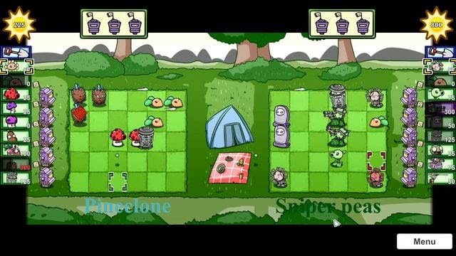 Pineclone VS Sniper peas | PVZ BT vs mode #2 смотреть онлайн
