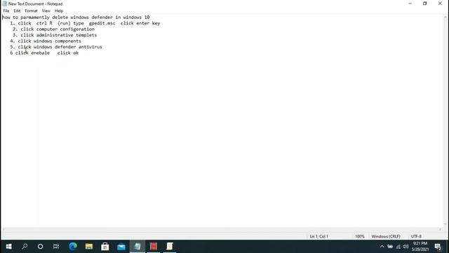 How to disable Microsoft defender in windows 10. смотреть онлайн