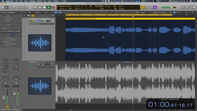 Remixing Boo’d Up: Part 1 – Pre-chorus Vocals, Logic Pro X Flex Editing смотреть онлайн