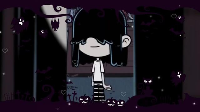 The Loud House Lucy Loud 🖤🖤✍️🕸️🕸️📓