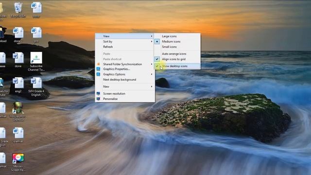 How To Hide Icons On Desktop In English (Windows 8/8.1) смотреть онлайн