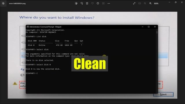 [FIX] Error 0x80300024: "We couldn't install windows in the location you chose" смотреть онлайн