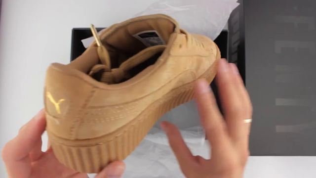 Обзор реплики PUMA By Rihanna Creeper oatmeal смотреть онлайн