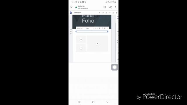 How to Make E-Portfolio using Android Phone and via Google site смотреть онлайн