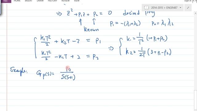 2014W ENGR487 Lecture11 Pole Placement смотреть онлайн