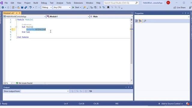 Hello World Console Application смотреть онлайн