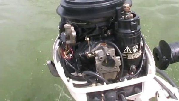 Johnson outboard motor 30 hp 1988 running