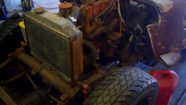 1947 Willys Jeep cj2a engine runs again!! смотреть онлайн