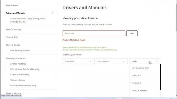 Download Acer Bluetooth Driver for Windows 11/10/8/7
