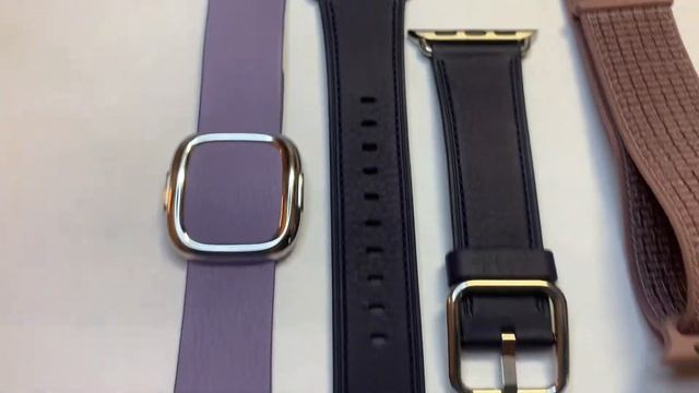 Apple Watch Purple Leather and Sport Loop Bands смотреть онлайн