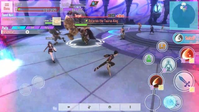 Let's Play SAO Integral Factor Android - Quest : Defeat The BOSS Floor 2 смотреть онлайн