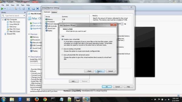 Installing OS X Mavericks On VM Ware Workstation. смотреть онлайн
