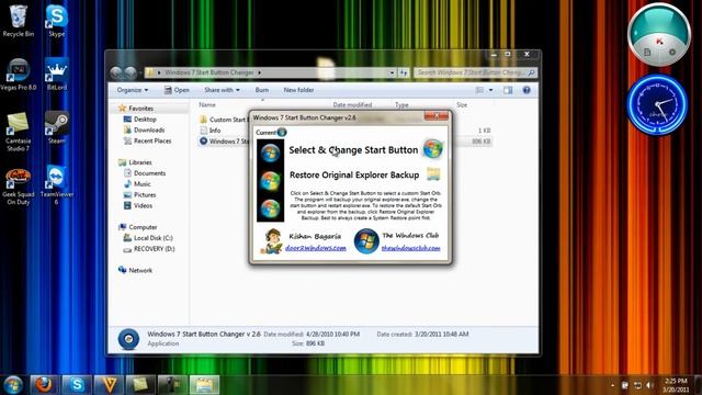 How To Change Start Button For Windows 7 смотреть онлайн
