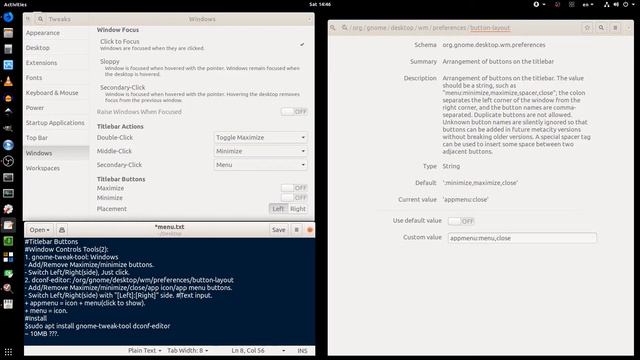 Ubuntu OS|Gnome DE: Window Controls|Titlebar Buttons смотреть онлайн