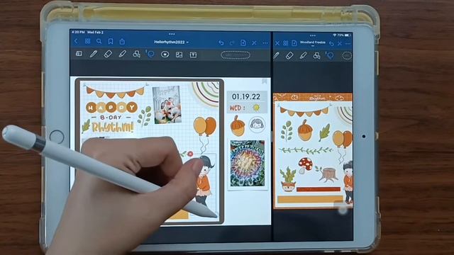 iPad Journal with me | Goodnotes | free digital stickers смотреть онлайн