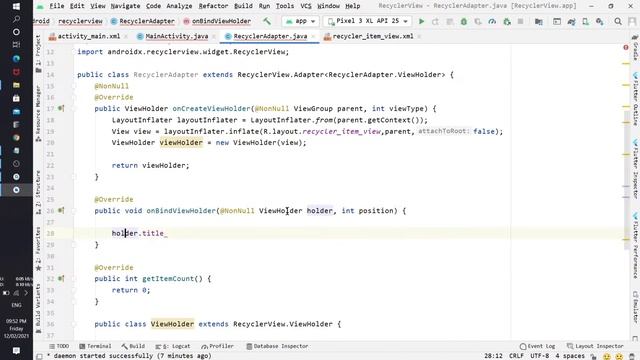 How to create a recycler view in Android studio. смотреть онлайн