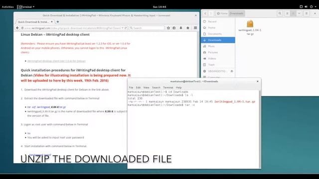 iWritingPad Debian desktop installation смотреть онлайн