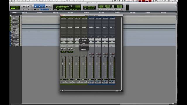 Complex routing for recording your mix and stems at the same time in Pro Tools смотреть онлайн