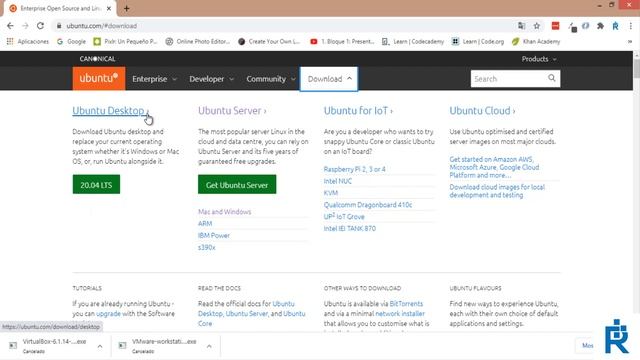 Descarga de VMware, VirtualBox, Ubuntu Desktop y Server смотреть онлайн