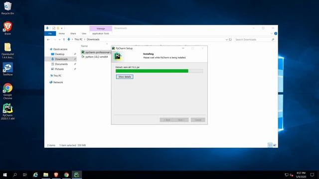 الحلقة 33 : شرح طريقة تحميل برنامج PyCharm وملفات Python لأجهزة الوندروز Windows смотреть онлайн