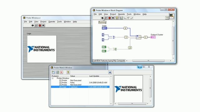 NI LabVIEW 2009 Probe Watch Window смотреть онлайн